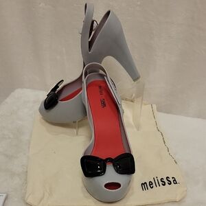 Karl Lagerfeld X Melissa Rubber Heels Shoes Size 8